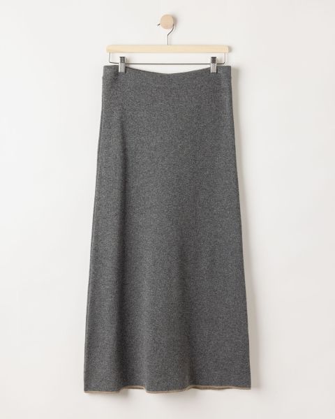 Holebrook Sally Skirt - Dark Grey Melange