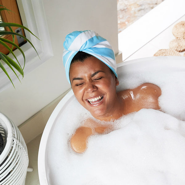 Dock & Bay Hair Wrap - Tulum Blue - Image 3