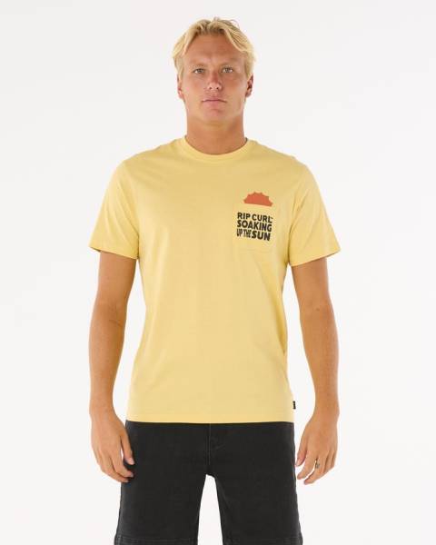 Rip Curl Sun Soaker Pocket Tee - Straw