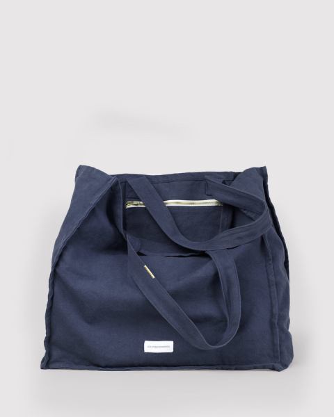 Les Pensionnaires Large Bag Organic Cotton - Storm Blue