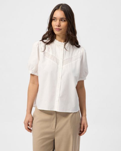 Red Green Ariana Blouse - White