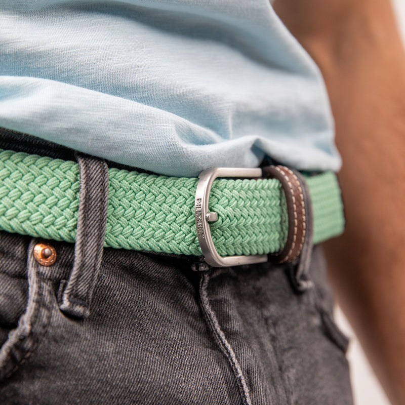 Billy Belt Woven Belt - Aqua Green - Image 2