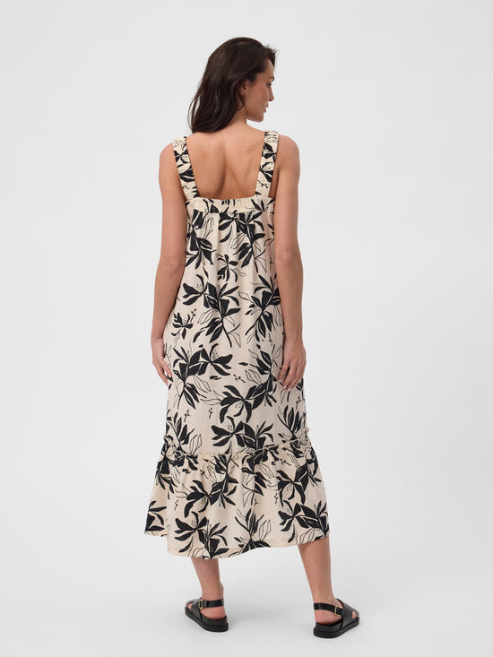 Red Green Dita Dress - Ecru Pattern - Image 3