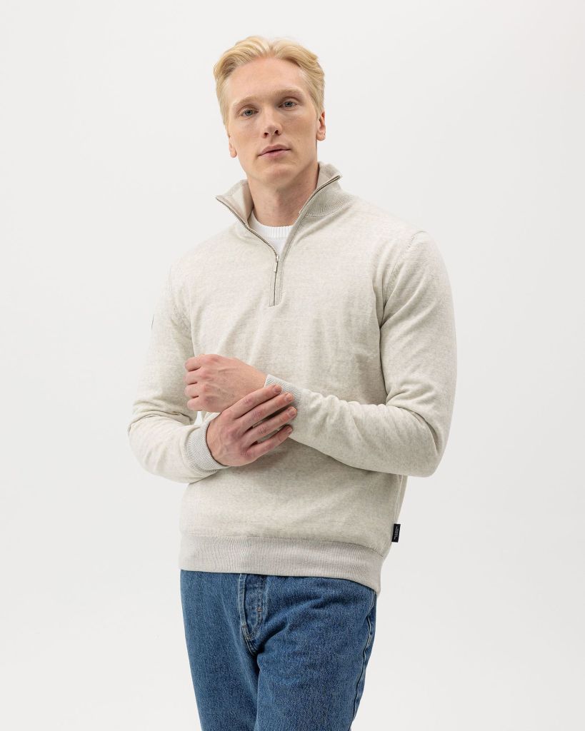 Holebrook Jesper T-neck Windproof - Light Grey Mel.
