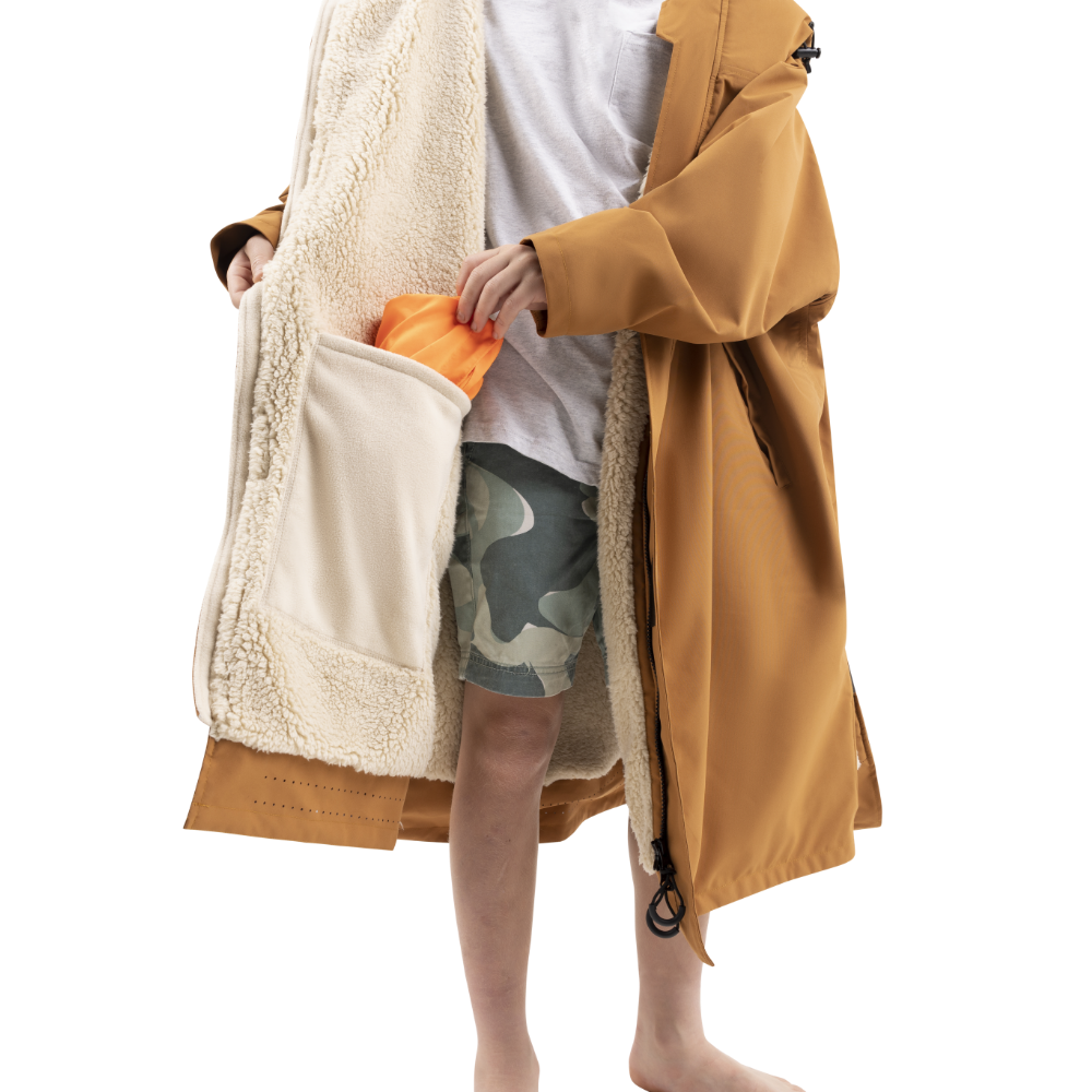 Red Paddle Co Kids Long Sleeve Waterproof Changing Robe Alter Evo Pro - Caramel - Image 6