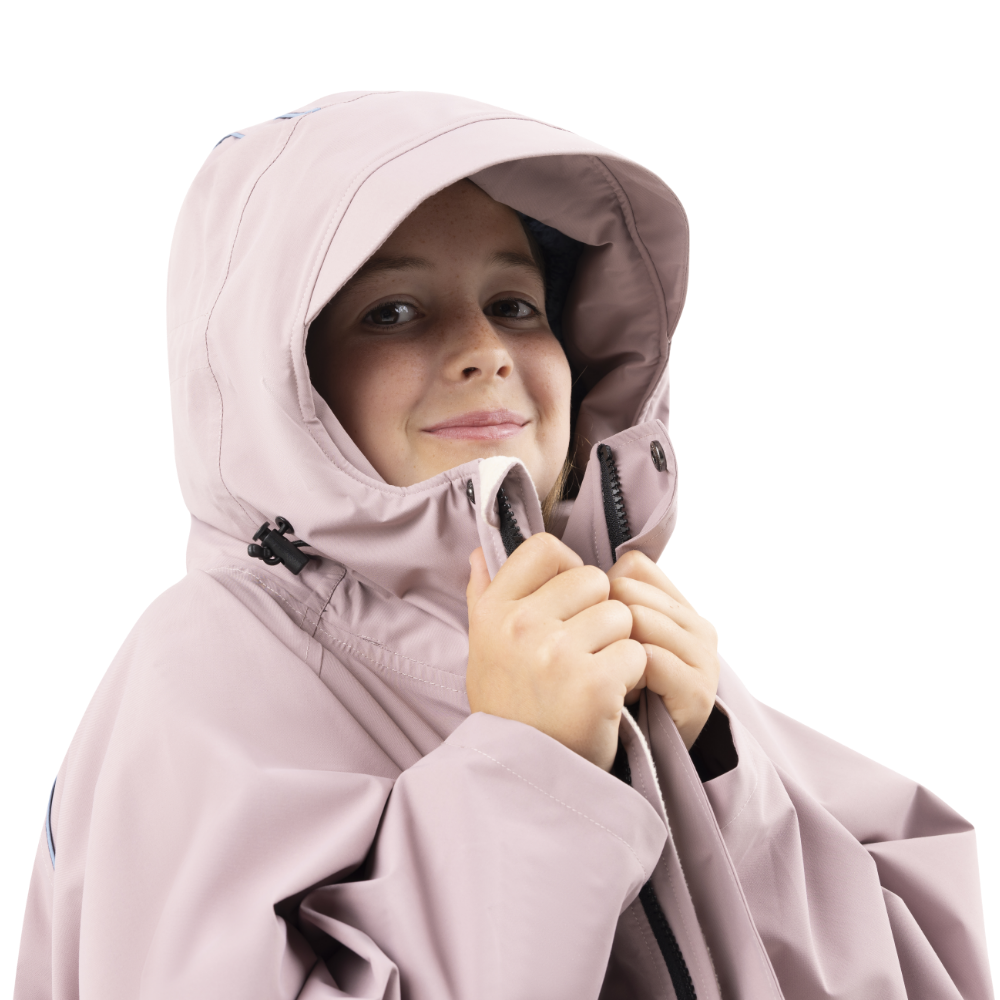 Red Paddle Co Kids Long Sleeve Waterproof Changing Robe Alter Evo Pro - Salty Pink - Image 3