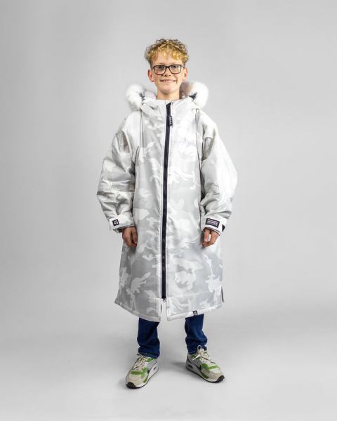 Dryrobe Kids Advance Alpine Changing Robe - Limited Edition White Camo