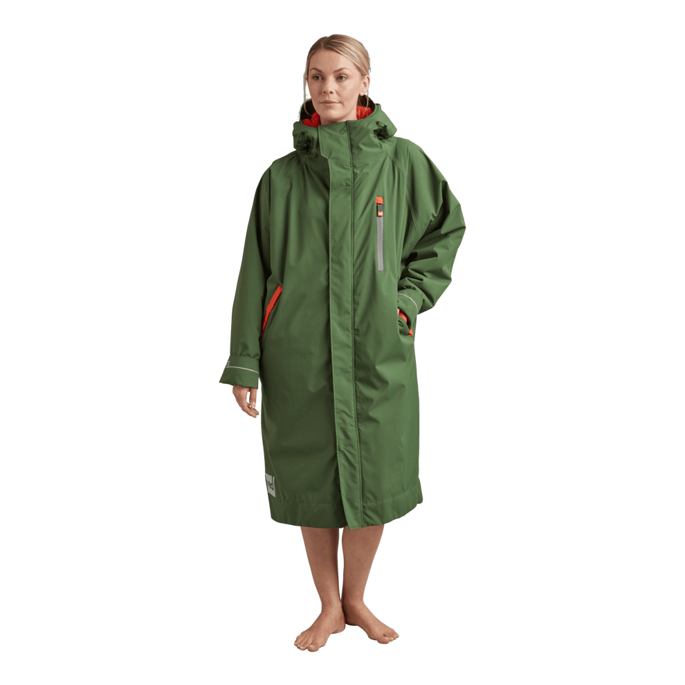 Red Paddle Co Long Sleeve Waterproof Changing Robe Alter Evo Pro - Forest Green