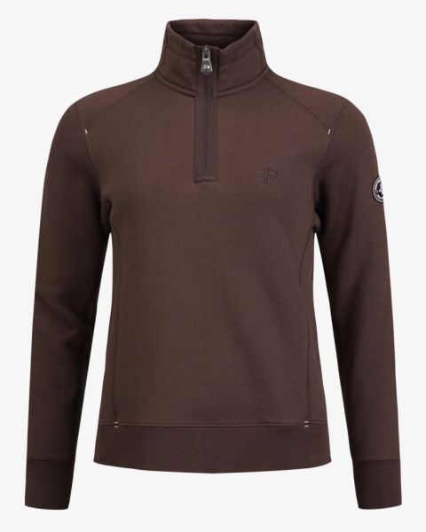 Pelle P Womens P-Half Zip - Carob Brown