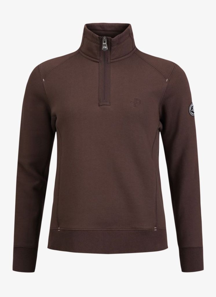 Pelle P Womens P-Half Zip - Carob Brown