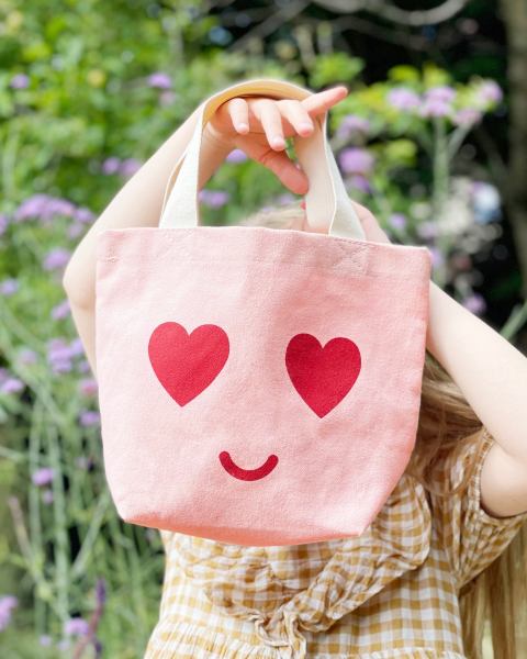 Little Canvas Bag - Heart Eyes