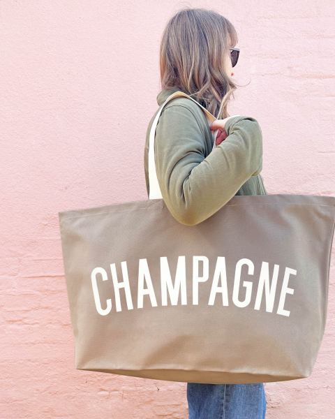 Champagne REALLY Big Bag - Stone