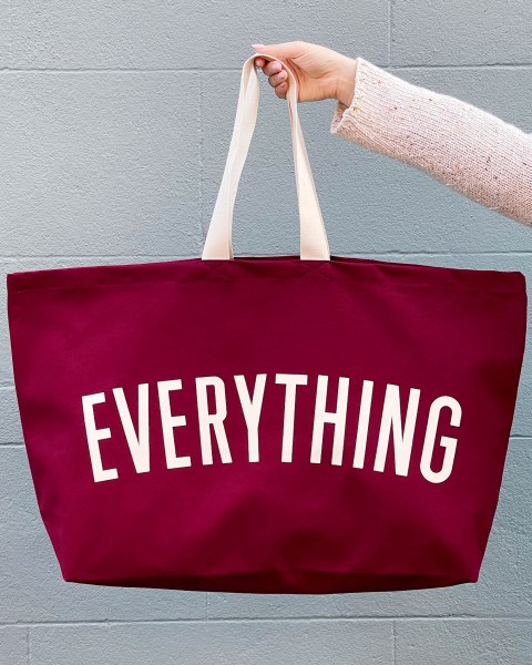 Everything - Burgundy Really Big Bag