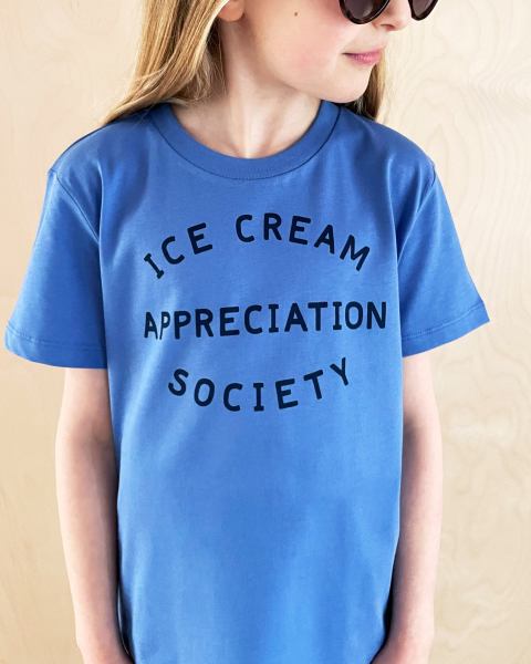 Ice Cream Appreciation Society Kids T Shirt - Blue