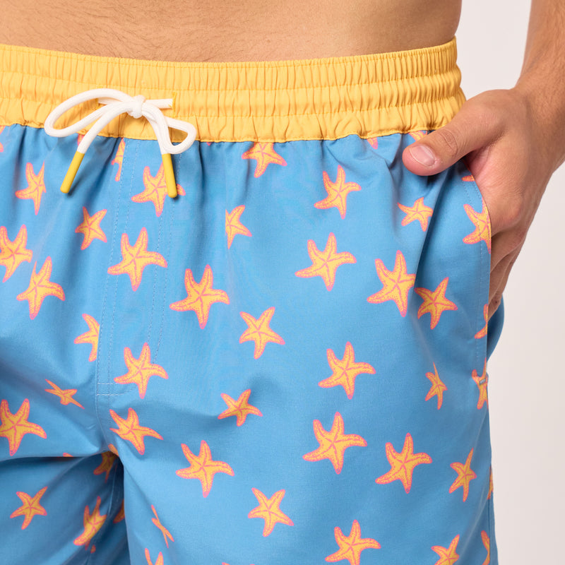 Billy Belt 100% Recycled Swim Shorts - Starfish - Image 4