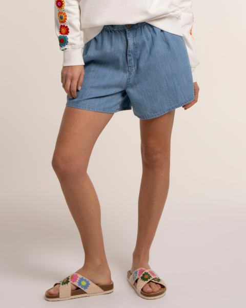 Brakeburn Denim Beach Short - Blue