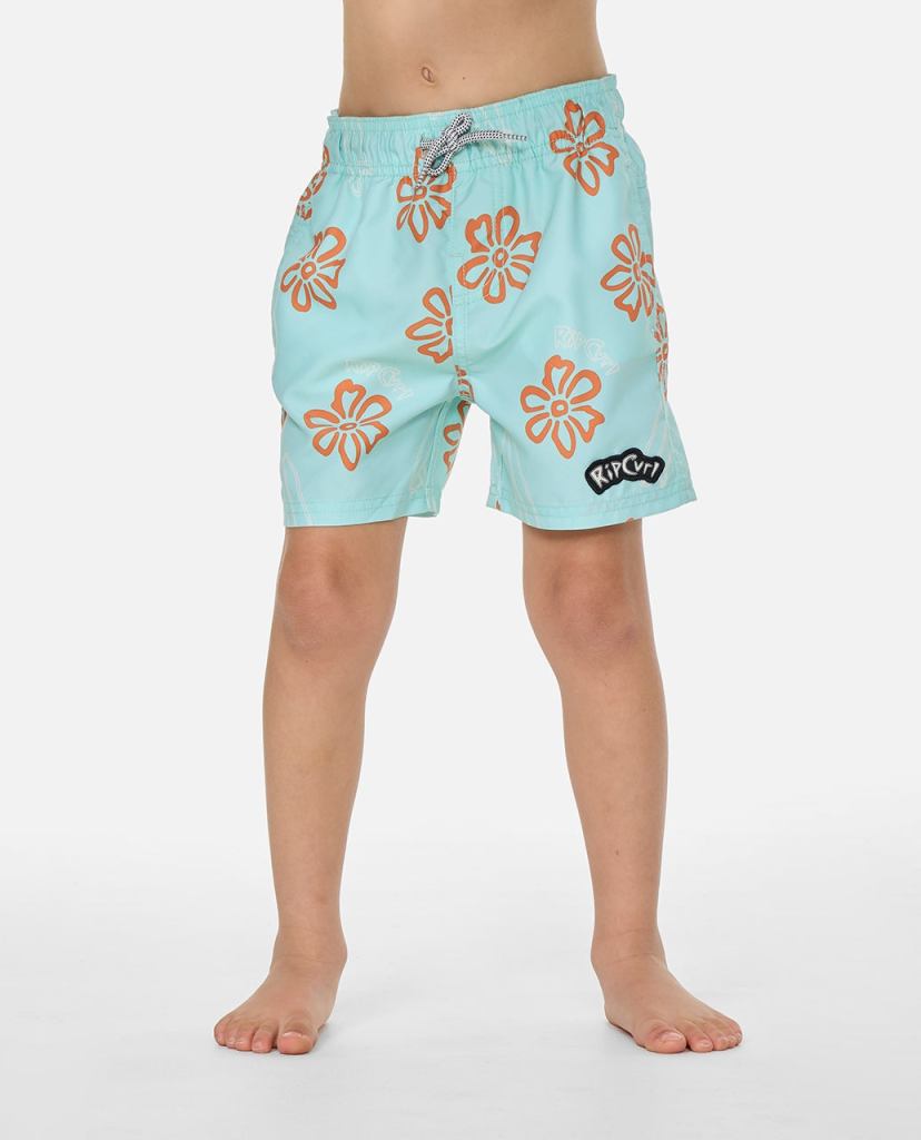 Rip Curl Boys Ride The Wave Volley Shorts - Light Aqua
