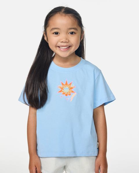 Rip Curl Girls Surf Magic Art Tee - Sky Blue