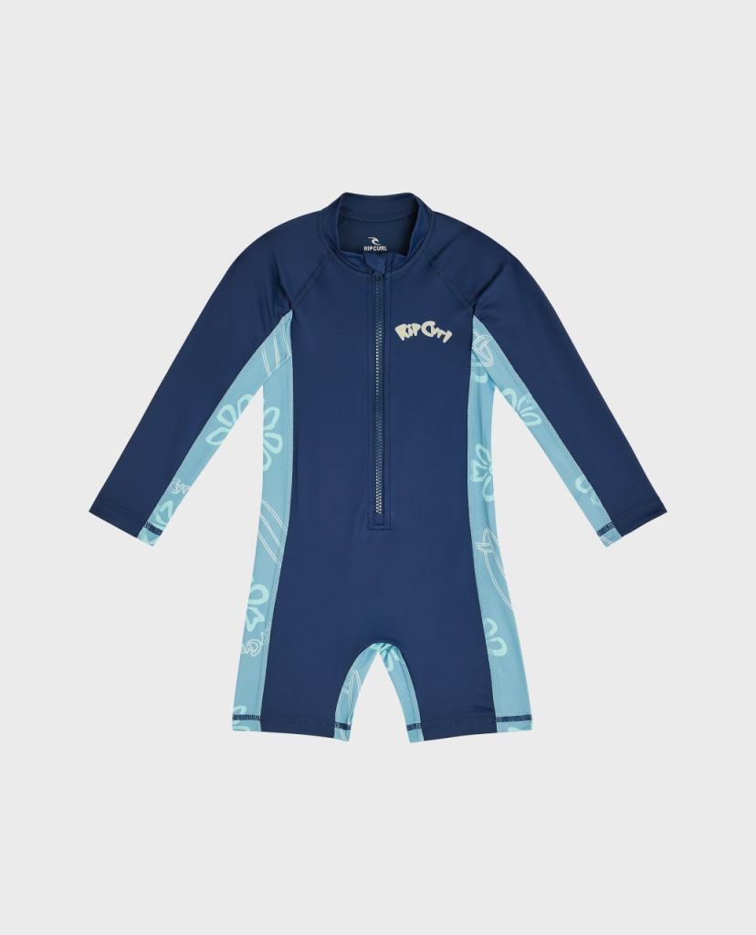 Rip Curl Boys Ride The Wave UPF L/S surf suit - Light Navy