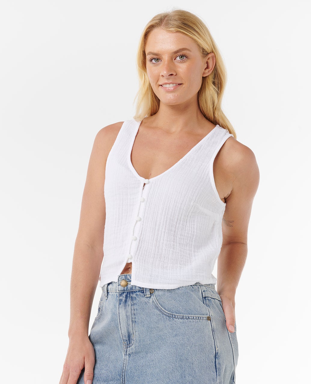 Rip Curl Premium Surf Top - White - Image 4