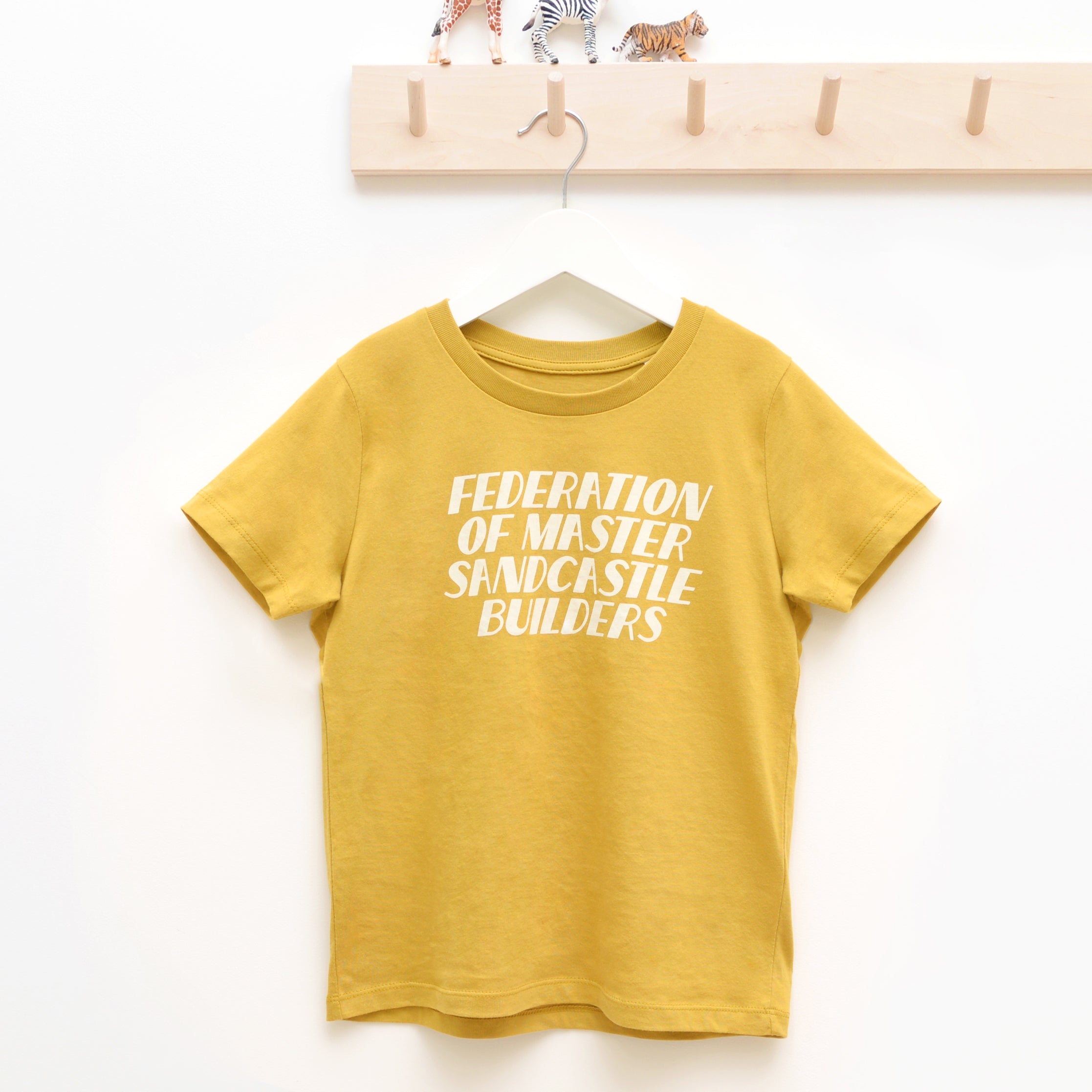 Federation of Master Sandcastle Builders Kids T-Shirt - Sand