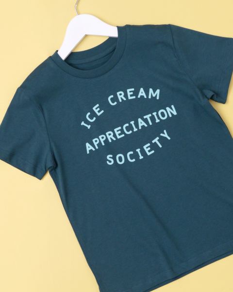 Ice Cream Appreciation Society Kids T-Shirt - Deep Teal