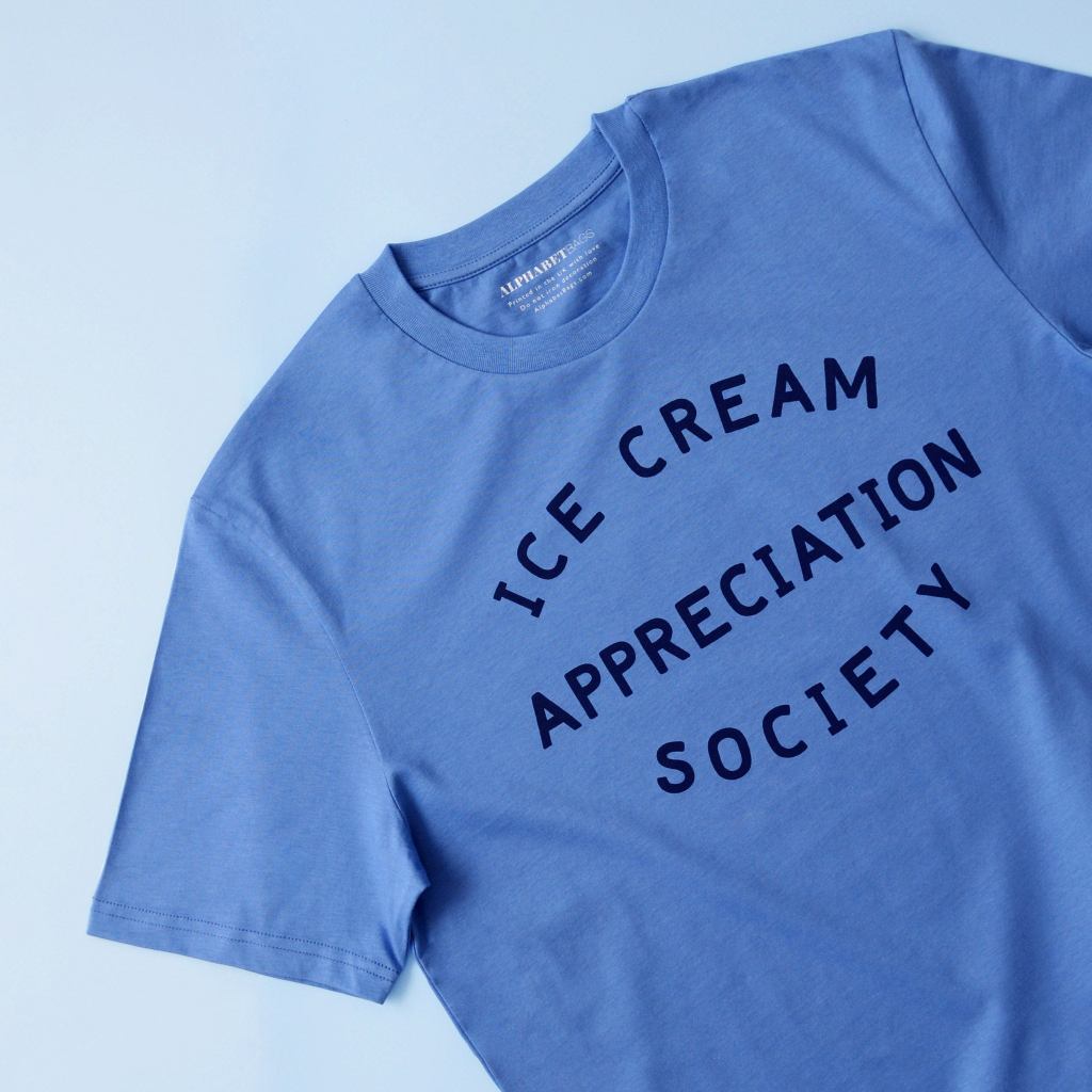 Ice Cream Appreciation Society Unisex T-Shirt - Blue