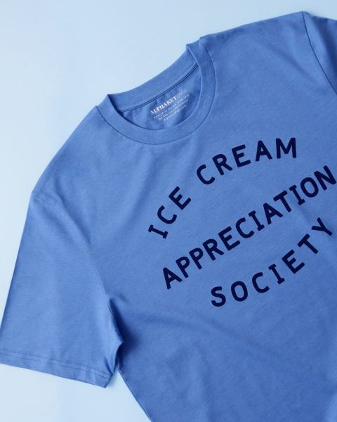 Ice Cream Appreciation Society Unisex T-Shirt - Blue