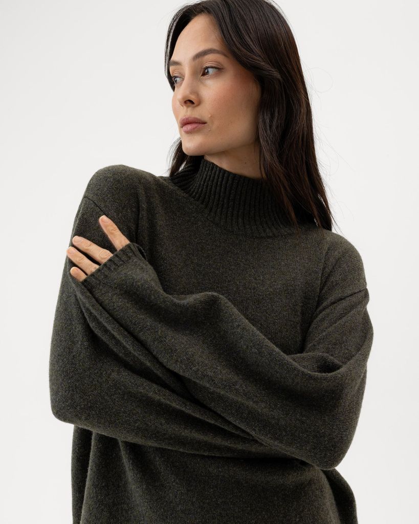 Holebrook Veronika Turtle Neck - Forest Green