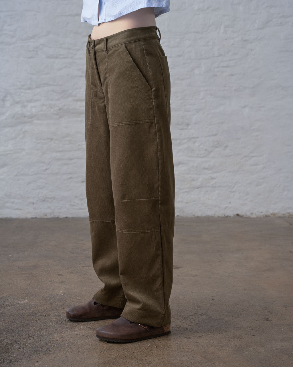Bibico Margate Relaxed Trousers - Dark Sand - Image 3