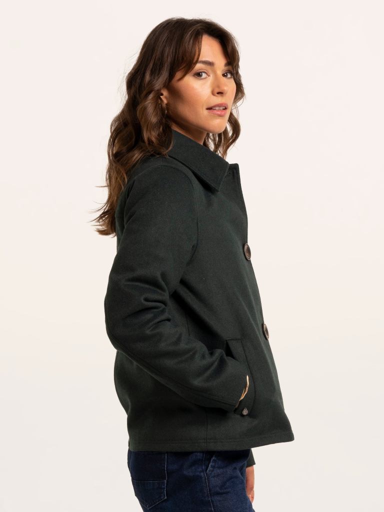 Brakeburn Hazel Teal Collared Jacket - Teal