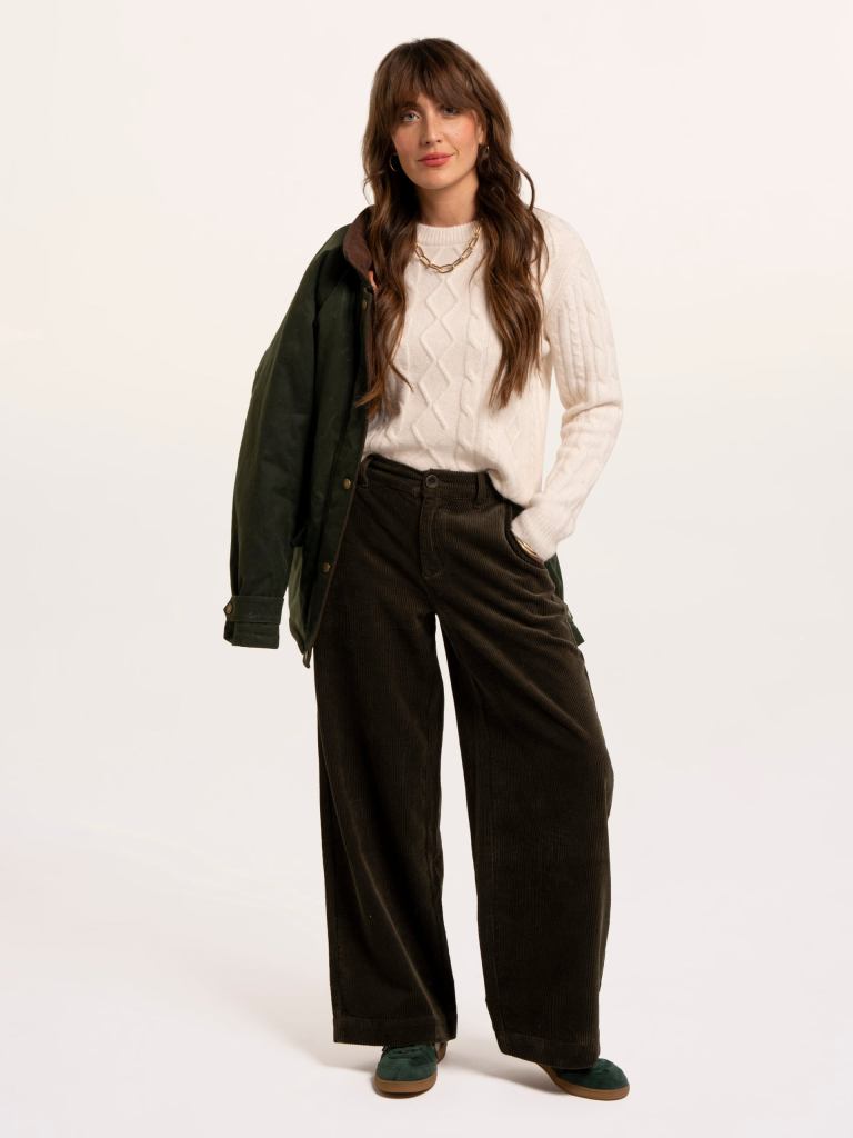 Brakeburn Spindle Cord Trouser - Khaki